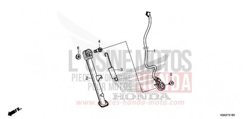 CAVALLETTO LATERALE CBF300NAJ di 2018